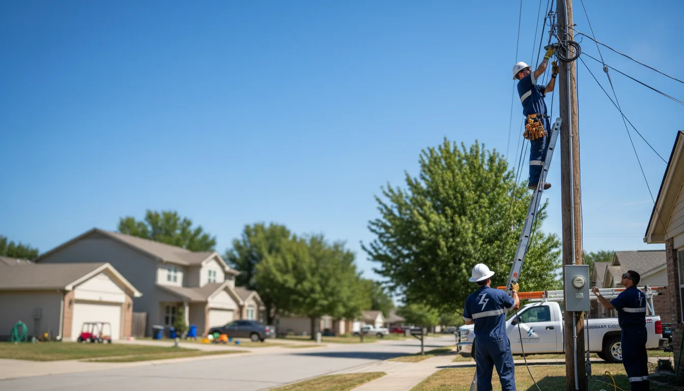 Residential electrician providing installation services in Barnard, KS
